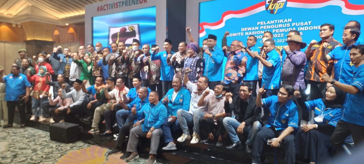 Pelantikan Pengurus DPP KNPI Periode 2022-2025 di bawah kepemimpinan Ketua Umum Muhammad Ryano Panjaitan 