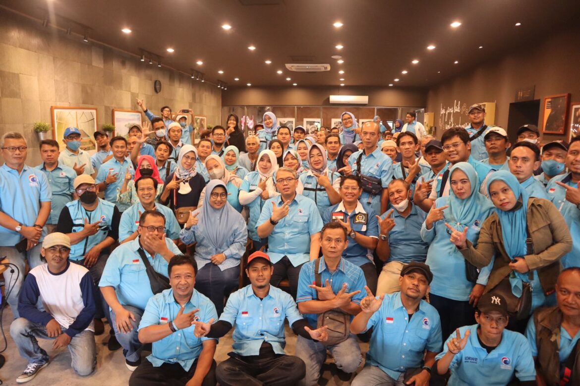 Bang Sani Konsolidasi bersama Ratusan Relawan Gelora Tingkat RW