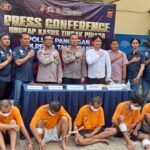 Polsek Panongan Polresta Tangerang Ringkus Kawanan Pelaku Begal Kurir Ojol
