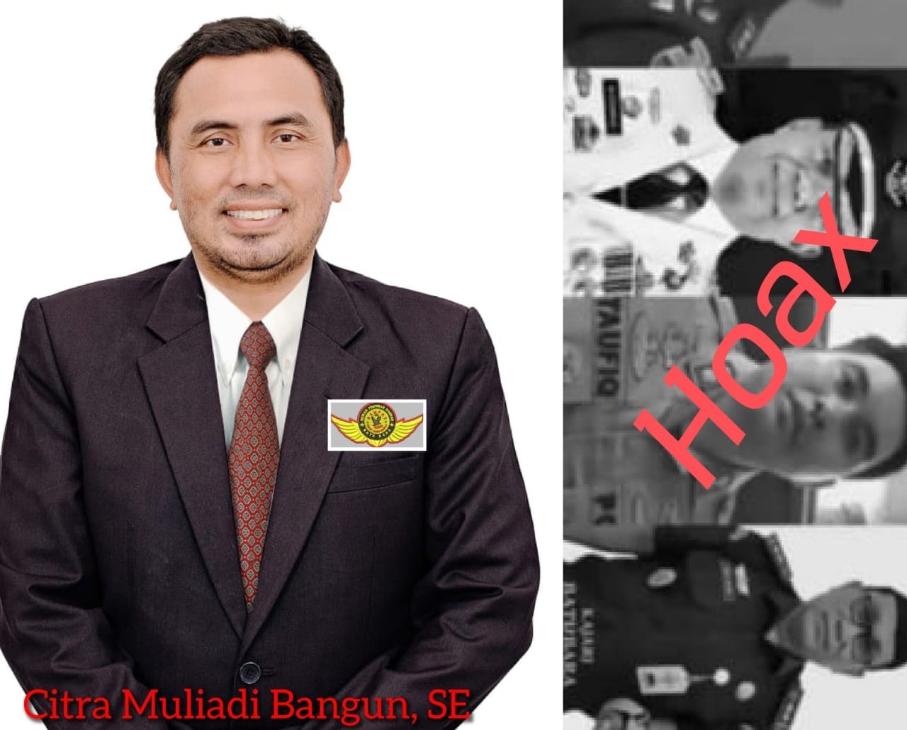 Ketua DPD Rampas Setia 08 Kabupaten Batu Bara Citra Muliadi Bangun,SE angkat bicara, Meminta Aparat Penegak Hukum segera tangkap Pelaku Hoax tersebut.