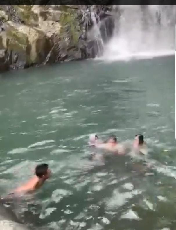 Tempat pemandian Air Terjun Jami Sulawesi, hampir makan korban.