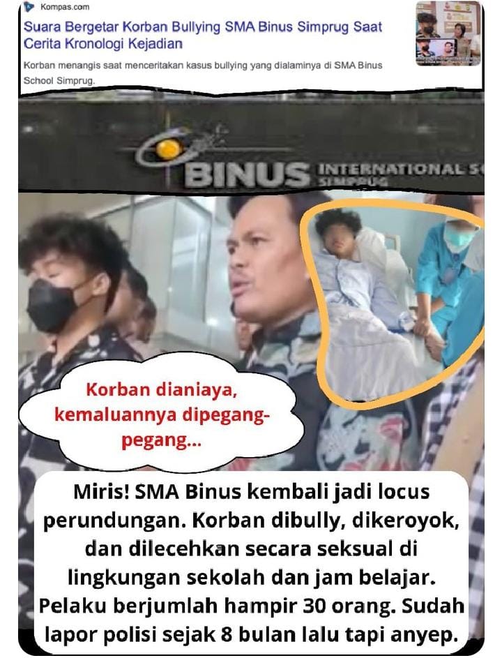 Jika masih ada siswa di sekolah ke dibulling, harus sekolah ditutup oleh Kemenpenbub.