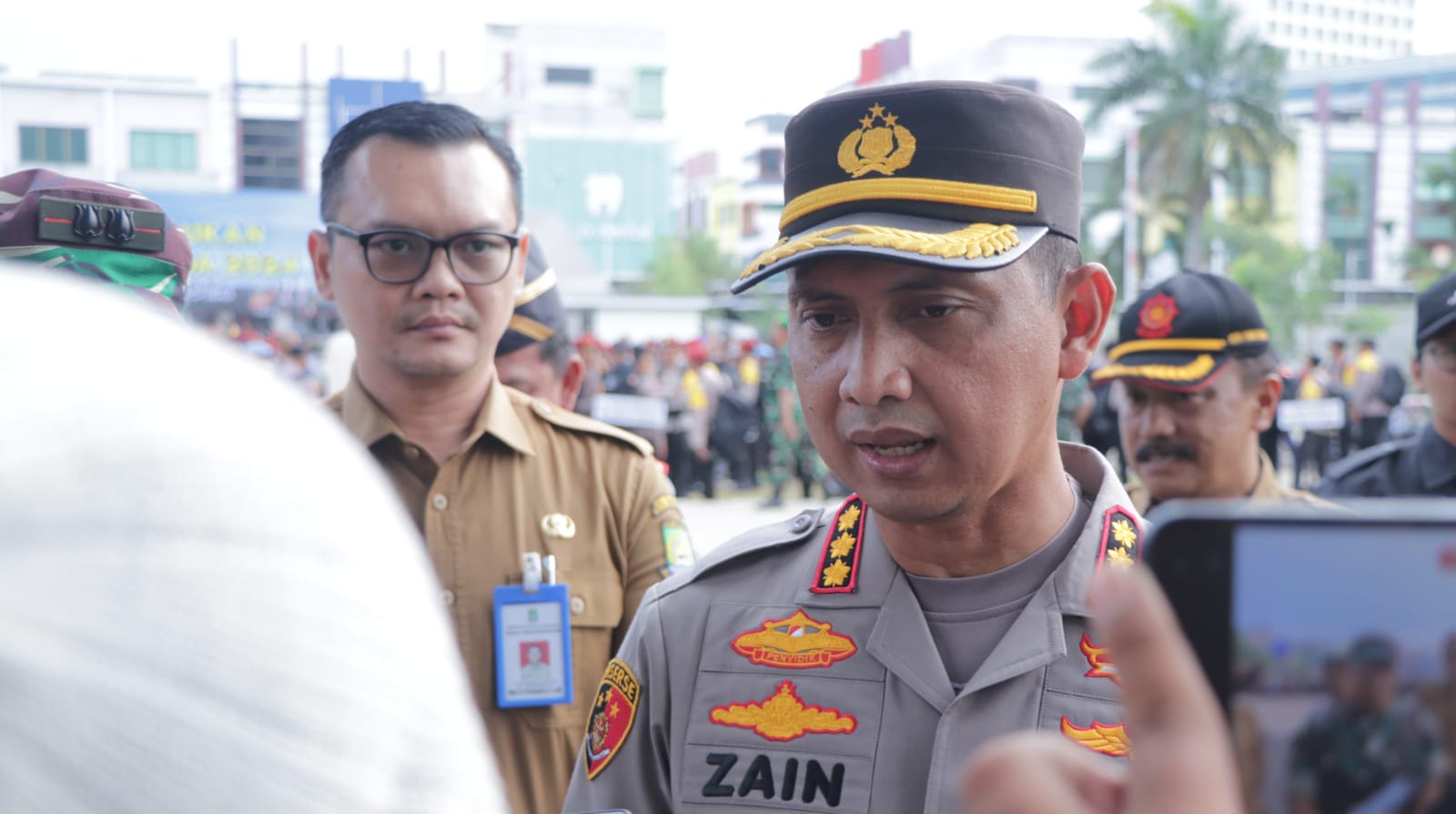 Kapolres Metro Tangerang Kota, Kombes Pol Zain Dwi Nugroho : apel dilakukan untuk mengecek kesiapan personel
