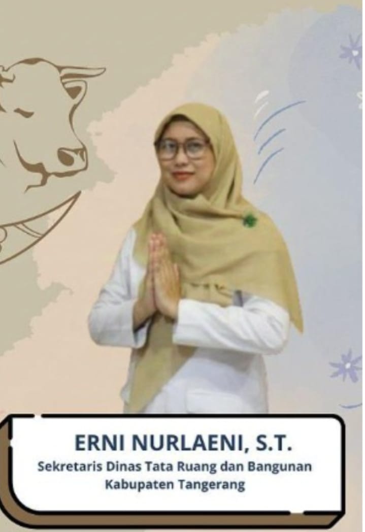 SEKERTARIS DINAS DTRB, ERNI NURLAENI S . T, MENGUCAPKAN SELAMAT TAHUN BARU ISLA.M 1 MUHARRAM 1447 H