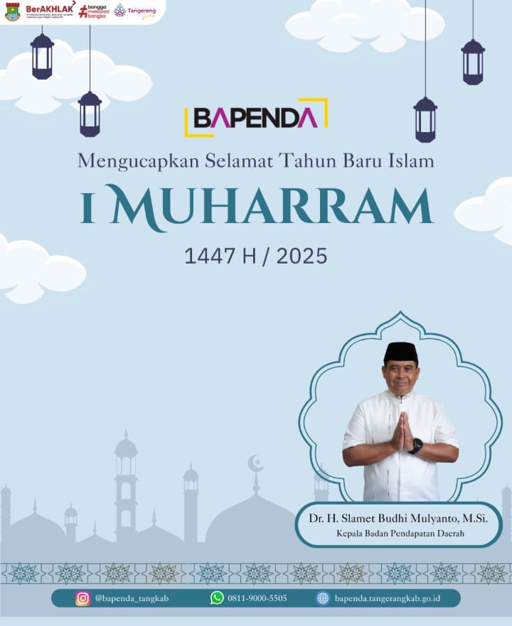 KEPALA  BADAN BEPENDA MENGUCAPKAN SELAMAT TAHUN BARU ISLAM 1 MUHARAMM 1447 H