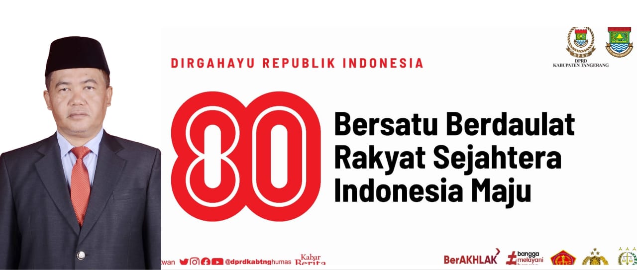 DINAS LINGKUNGAN HIDUP KABUPATEN TANGERANG MENGUCAPKAN DIRGAHAYU REPUBLIK INDONESIA KE 80