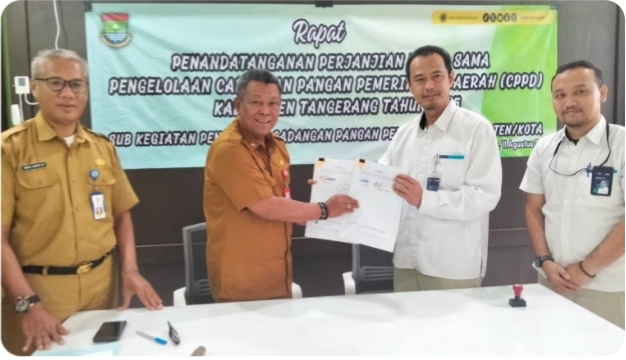 TANDA TANGANI PENGELOLAAN CADANGAN PANGAN