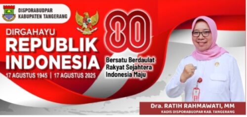 DISPORABUDPAR KABUPATEN TANGERANG MENGUCAPKAN DIRGAHAYU REPUBLIK INDONESIA KE 80