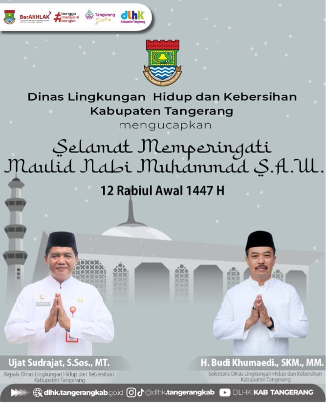 DINAS LINGKUNGAN HIDUP KABUPATEN TANGERANG TURUT MEMPERINGATI MAULID NABI MUHAMMAD SWT 144H