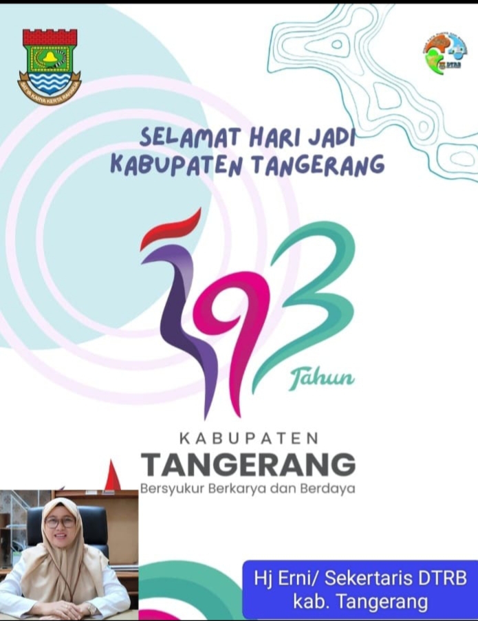 SEKERTARIS DINAS TATARUANG DAN BANGUNAN MENGUCAPKAN SELAMAT HARI JADI KE-393 KAB.TANGERANG