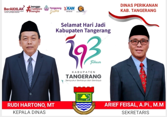 DINAS PERIKANAN DAN PERTANIAN KAB.TANGERANG MENGUCAPKAN SELAMAT HARI JADI KE 393, KAB.TANGERANG, SEMOGA MAKIN GEMILANG